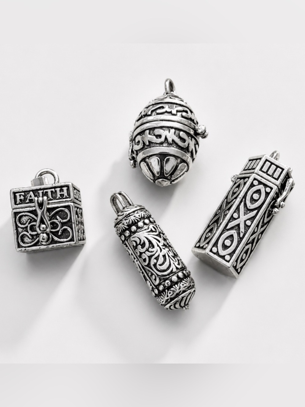 Prayer pill box Jewelery lot with free metal necklace collar choker